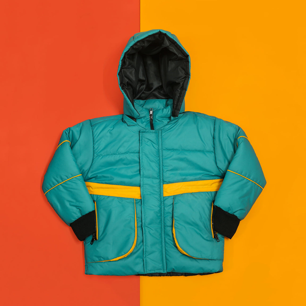 Turquoise Puffer Jacket