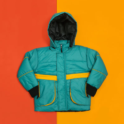 Turquoise Puffer Jacket