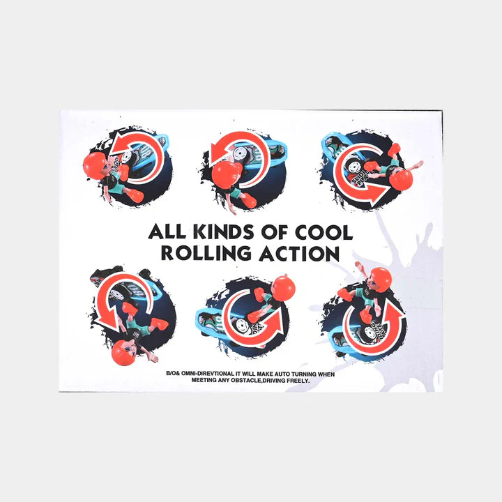 Skating Stunt Boy with Sliding Plate