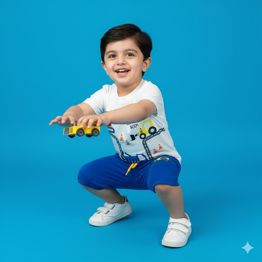 Trucks Blue & White Twinset