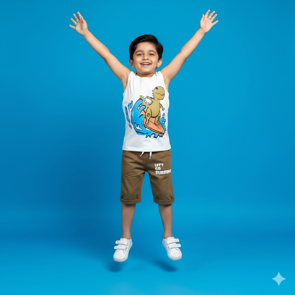 Dino Surfing Twinset