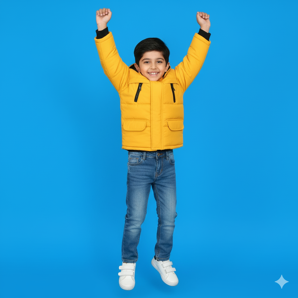 Yellow Puffer Jacket