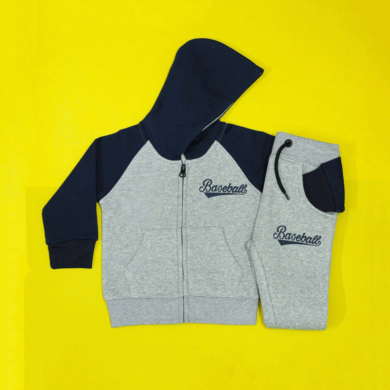 Baseball Gray & Blue Tracksuit