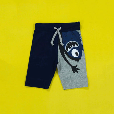 Monster Navy & Grey Shorts