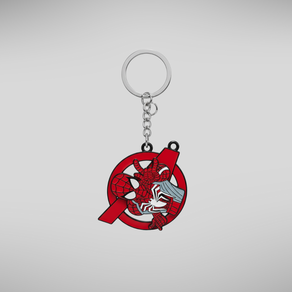 Spider Man Spinning Keychain