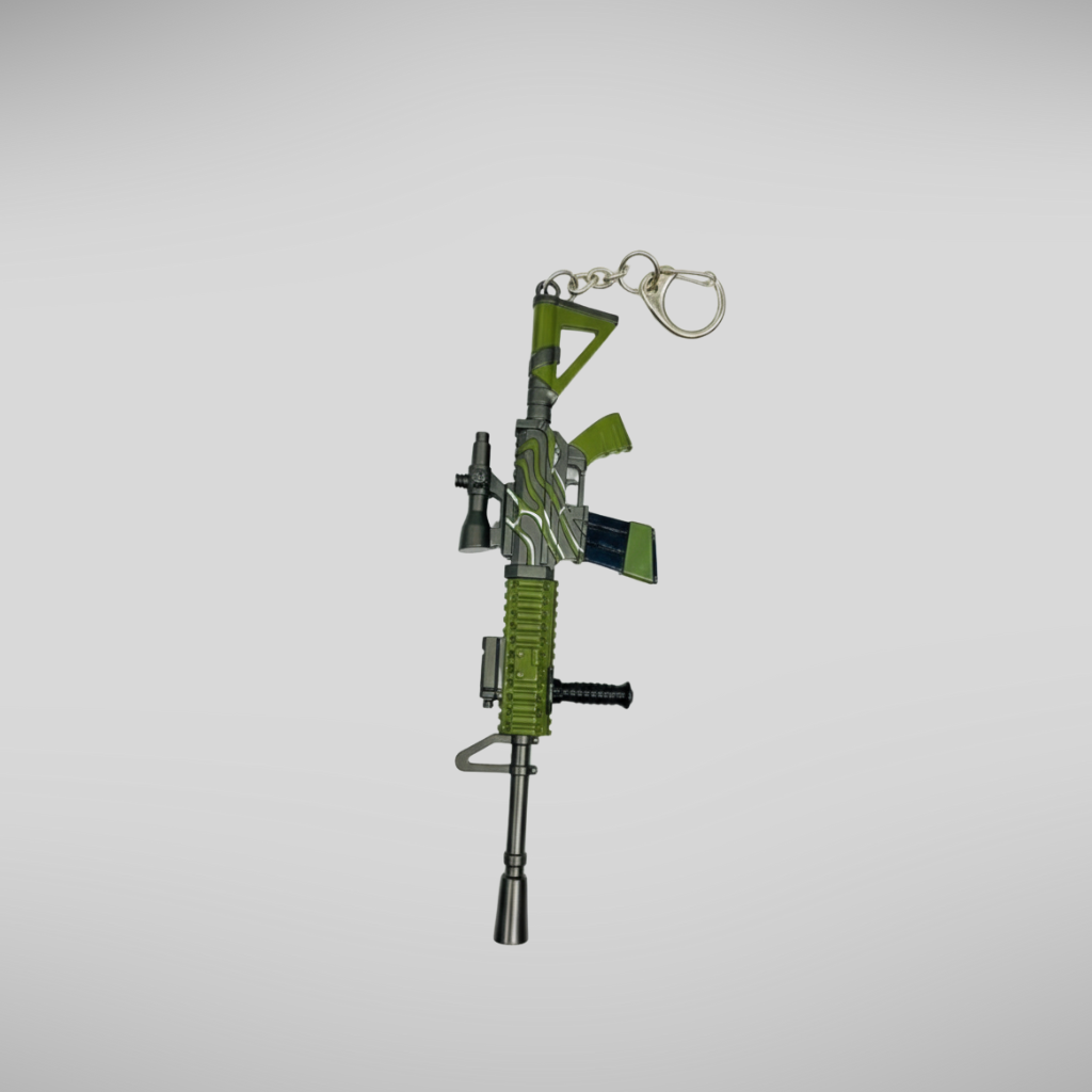 Urban Camo Rifle Keychain